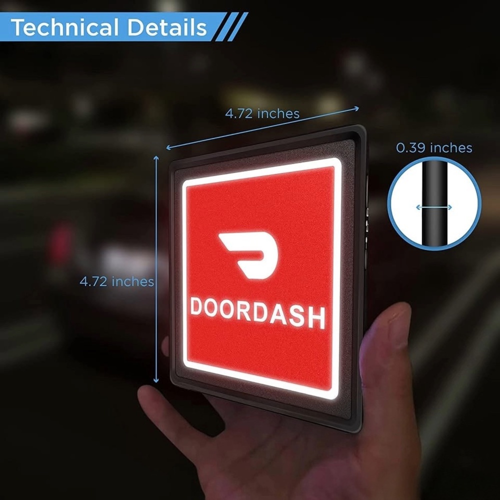 DoorDash Delivery LED Sign - Picture 5 of 7